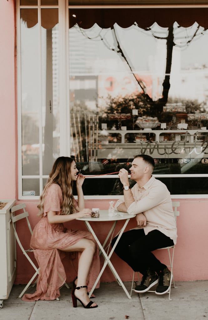 Champagne and Candy Engagement Shoot
