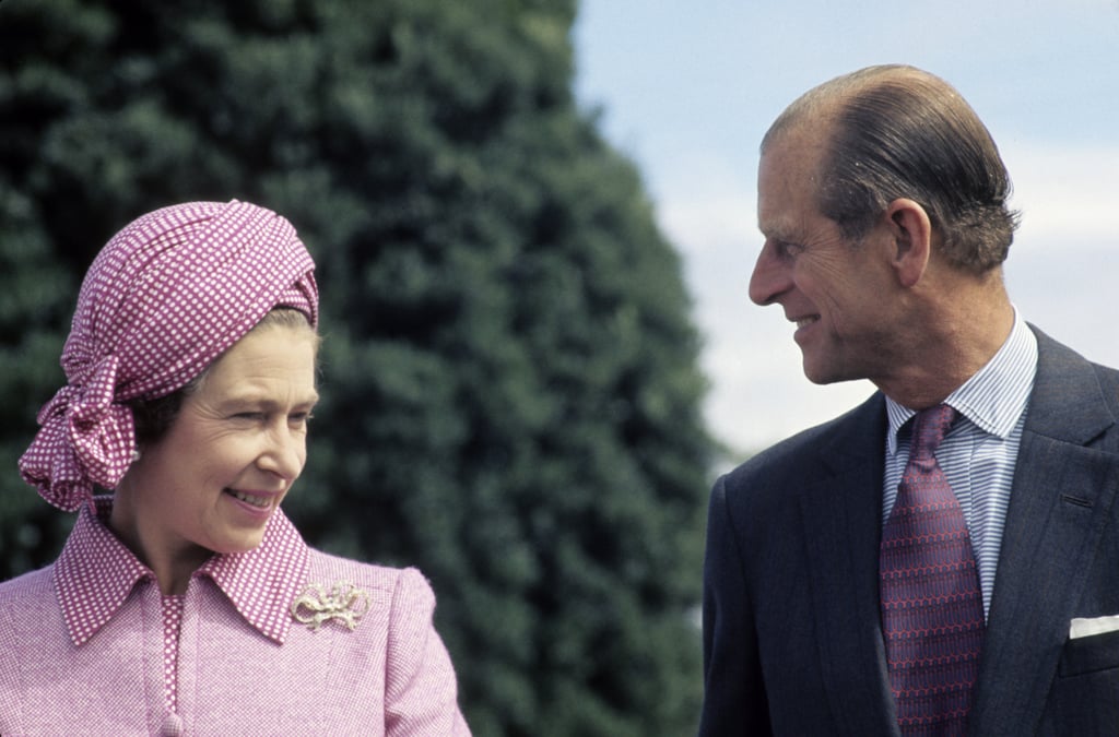 Prince Philip smiled at his other half during a visit to Fiji in February 1977.