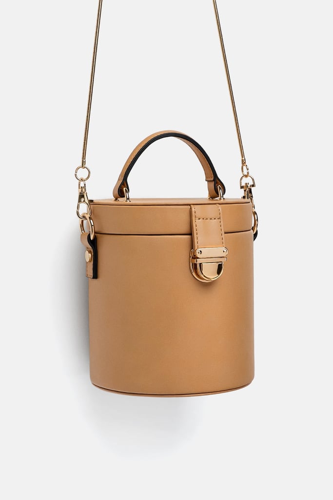 Zara Crossbody Box Bag With Top Handle