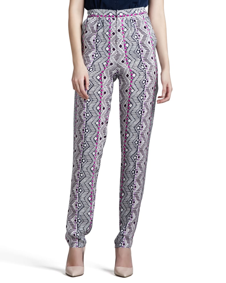 Nanette Lepore Printed Tapered Pants