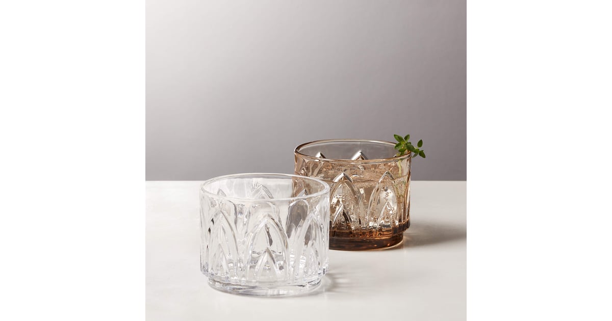Whiskey Glasses CB2 Buchanan Stacking Double OldFashioned Glasses