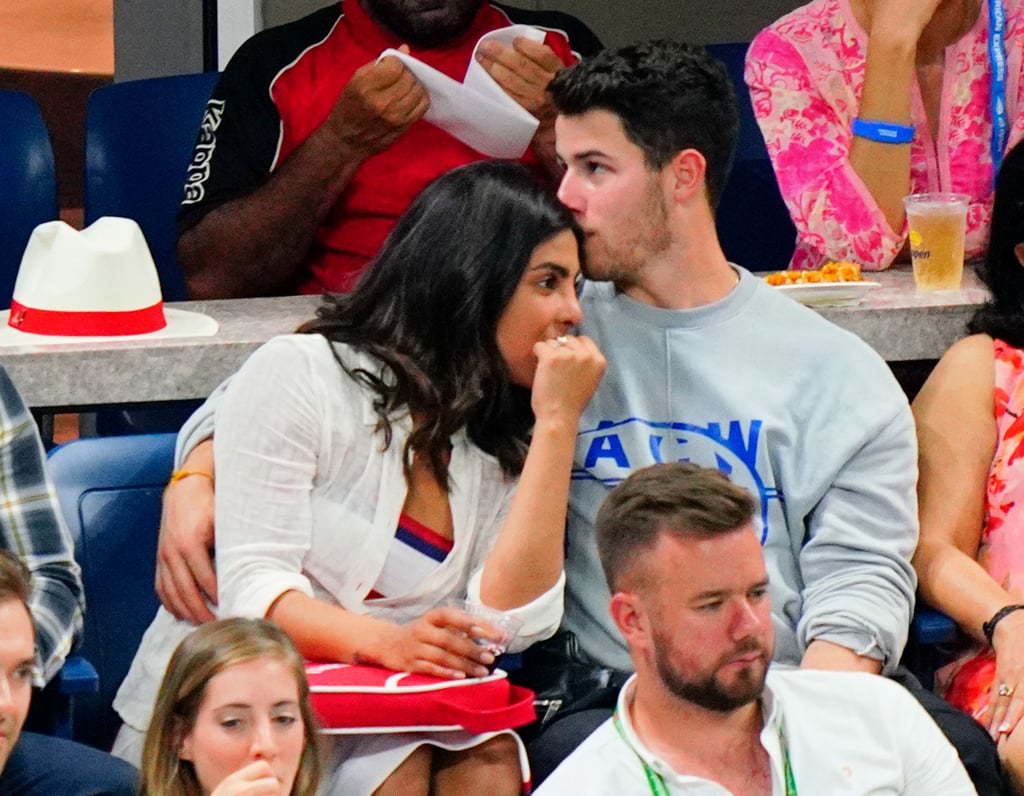 Priyanka Chopra White Dress With Nick Jonas at US Open