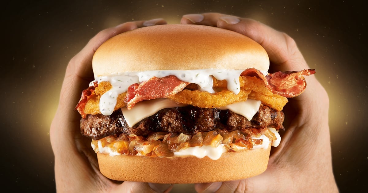 Carl's Jr. Bacon Truffle Burger and Truffle Fries 2019 POPSUGAR Food