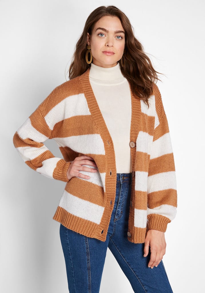 Modcloth Striped Commitment Cardigan