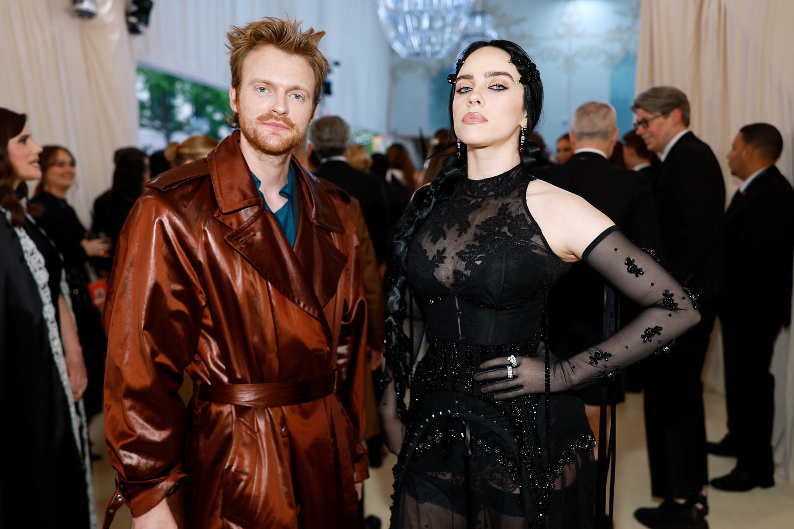 Billie Eilish and Finneas O'Connell at the 2023 Met Gala POPSUGAR
