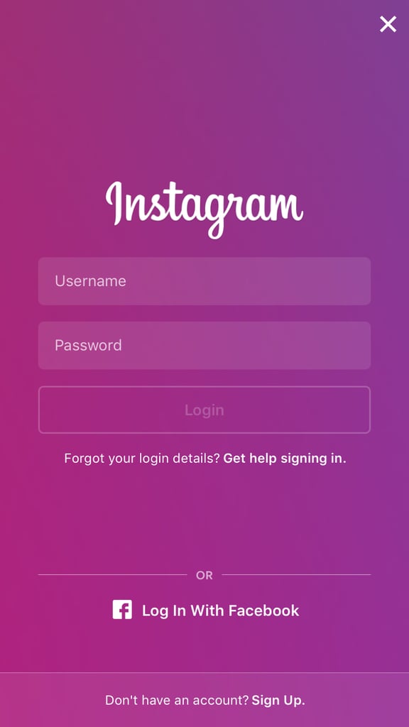 Type in your other account's information.