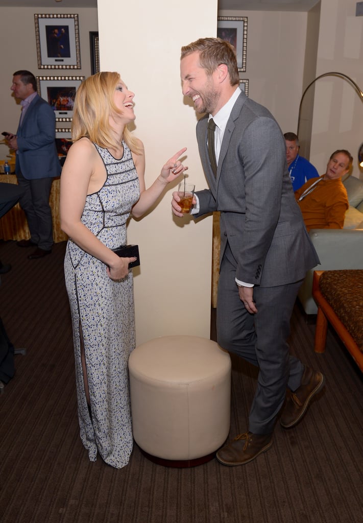 Kristen Bell shared a laugh with her Veronica Mars costar Ryan Hansen at the 2014 Variety Breakthrough of the Year Awards on Thursday in LA.