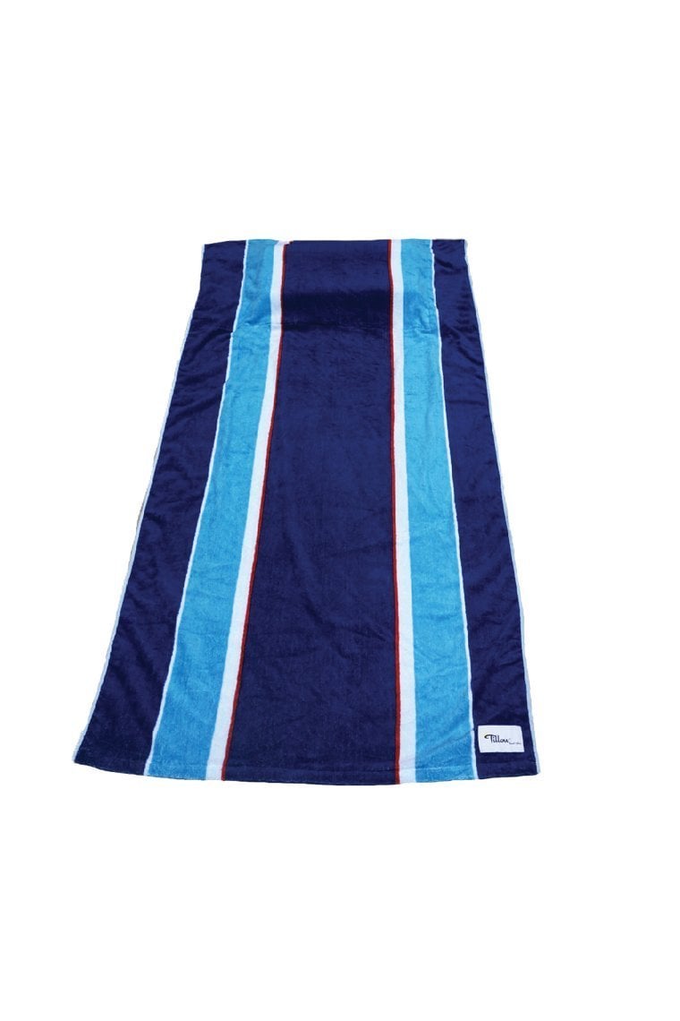 Beach towel with pillow