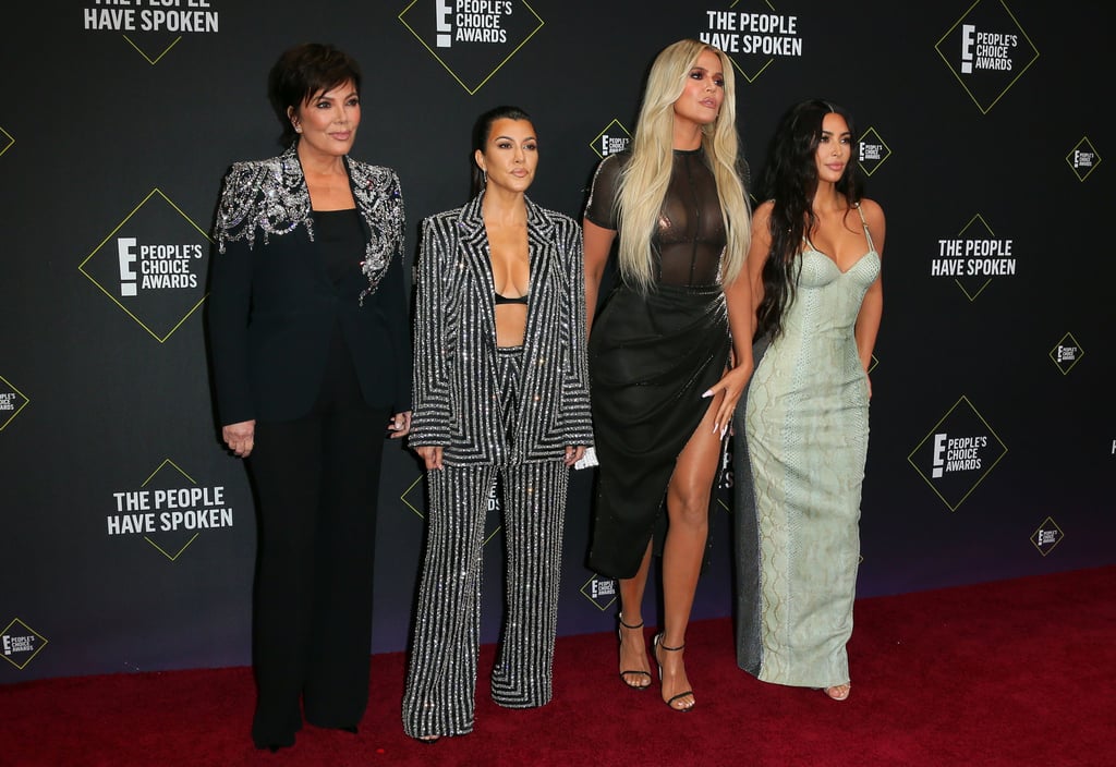 Kim Kardashian in Versace at the People's Choice Awards 2019