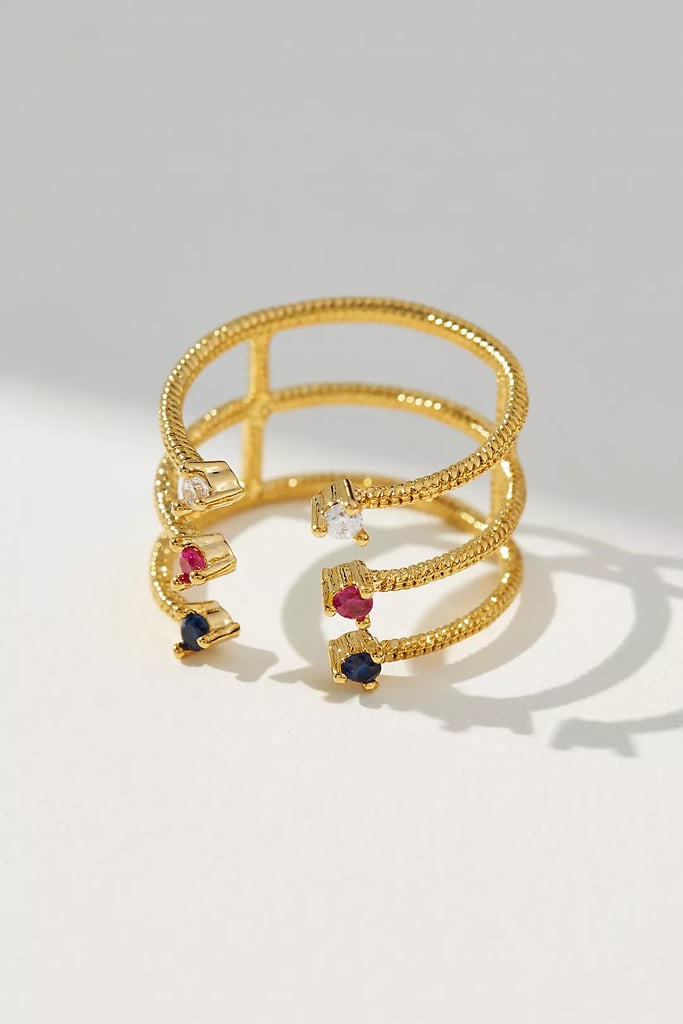 A Statement Ring: Open Trident Ring