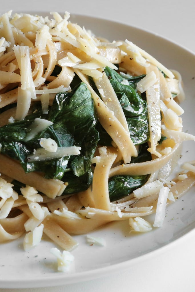 Cook veggies (like leafy greens or broccoli) in with the pasta.