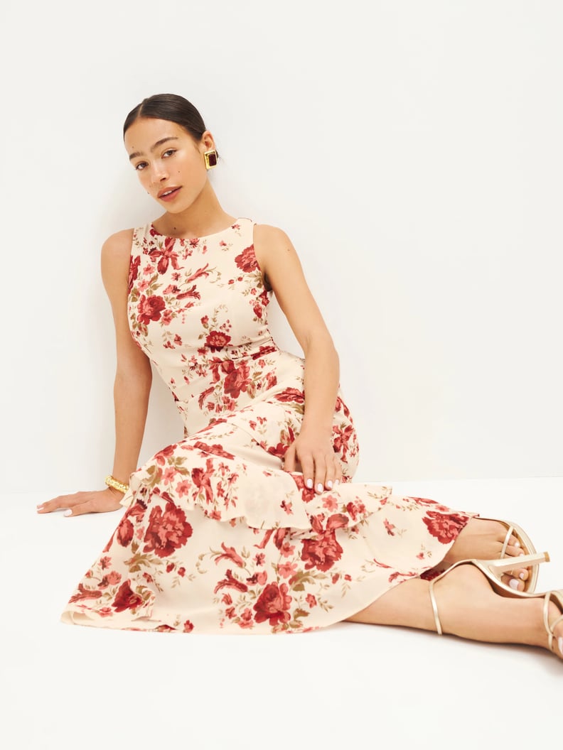 Best Patterned Fall Wedding-Guest Dress