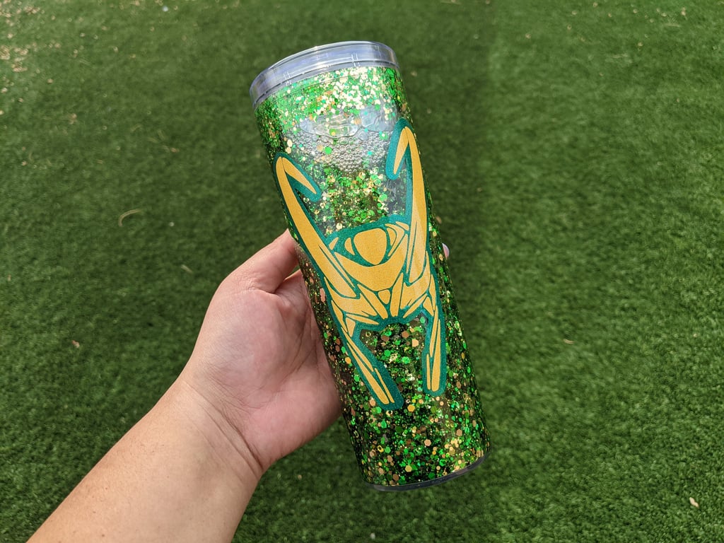 Loki Inspired Floating Glitter Tumbler