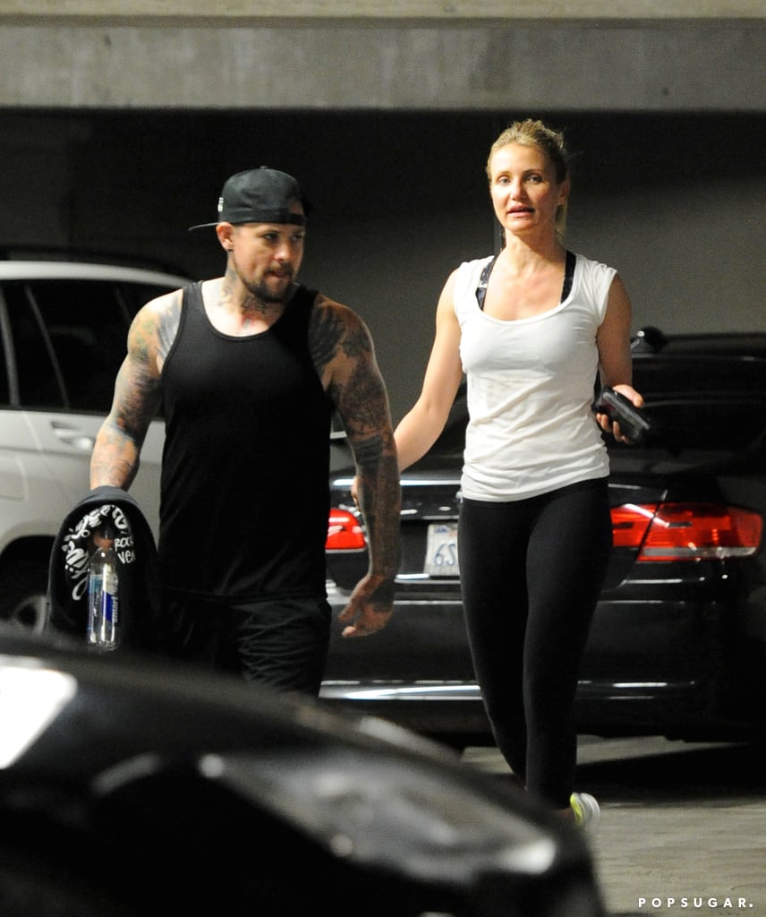 Cameron Diaz and Benji Madden After the Gym