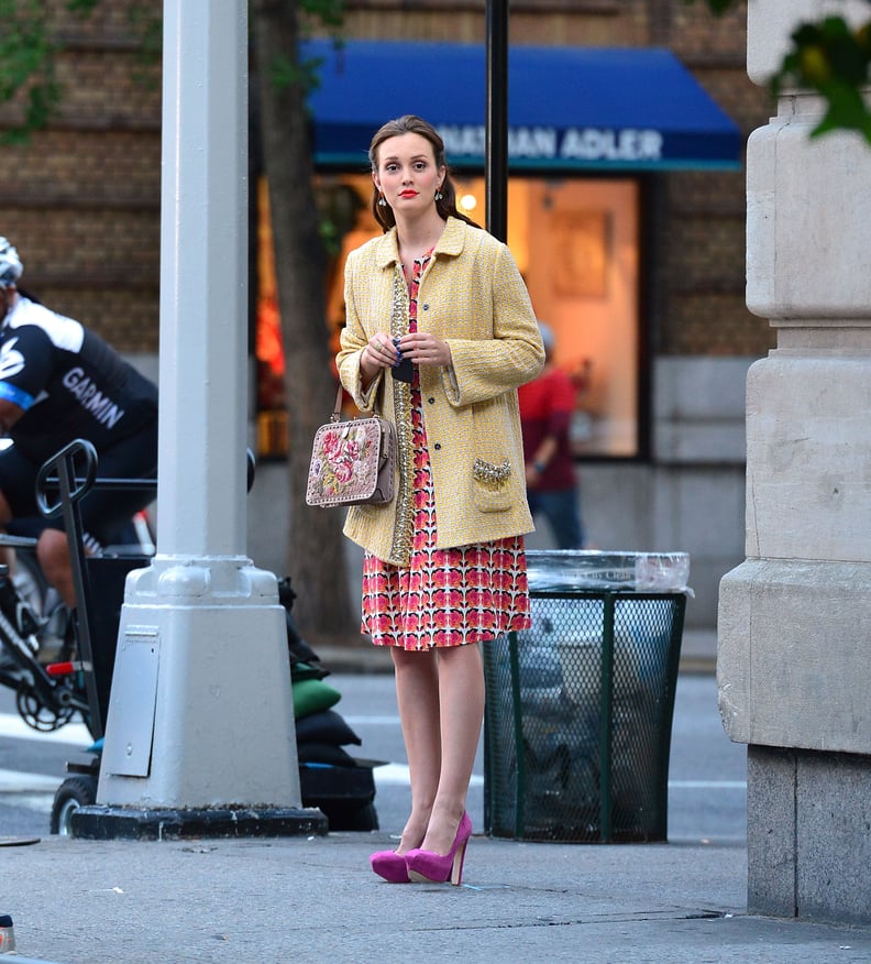 Red Graphic-Print Dress