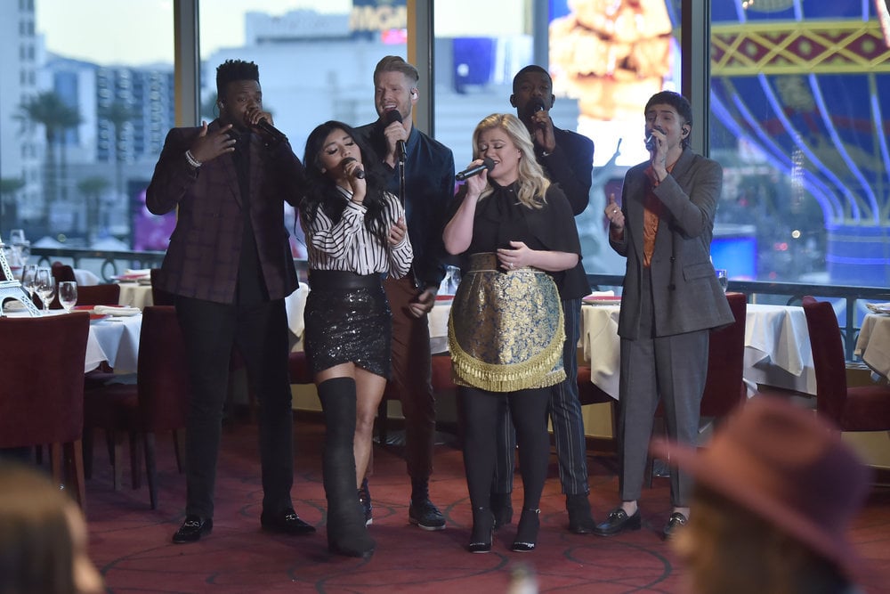 Pentatonix Kelly Clarkson “My Grown Up Christmas List” Video POPSUGAR Entertainment
