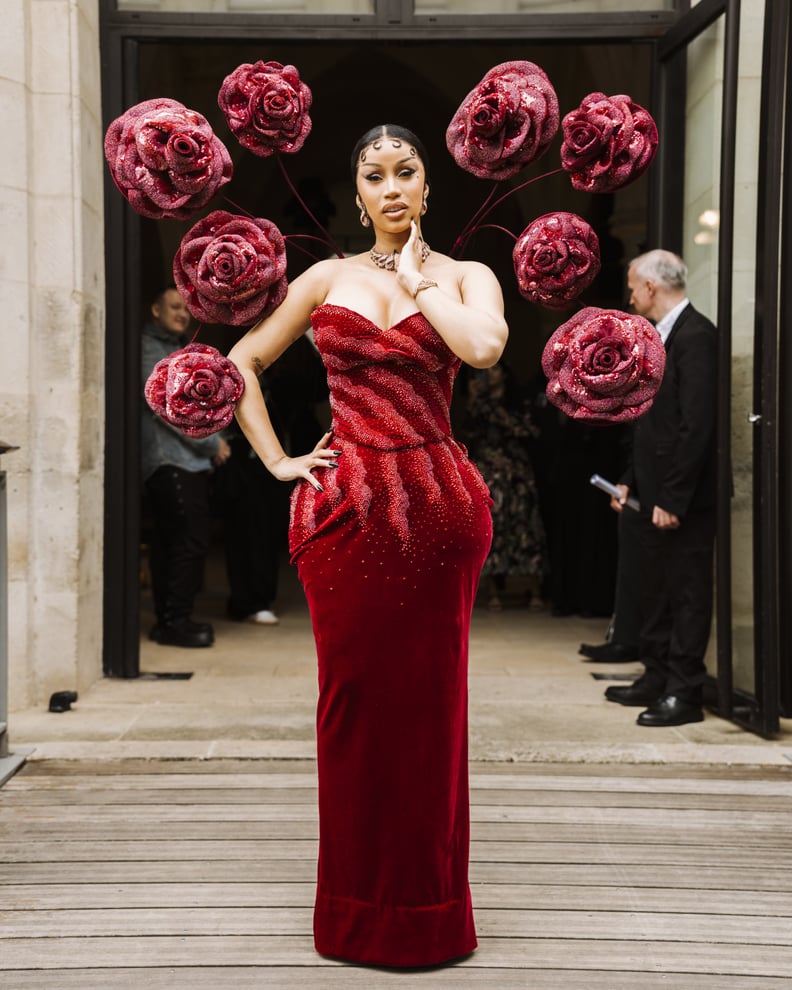 Cardi B's Rahul Mishra Couture Look at the Brand's Paris Fashion Week Fall 2025 Show