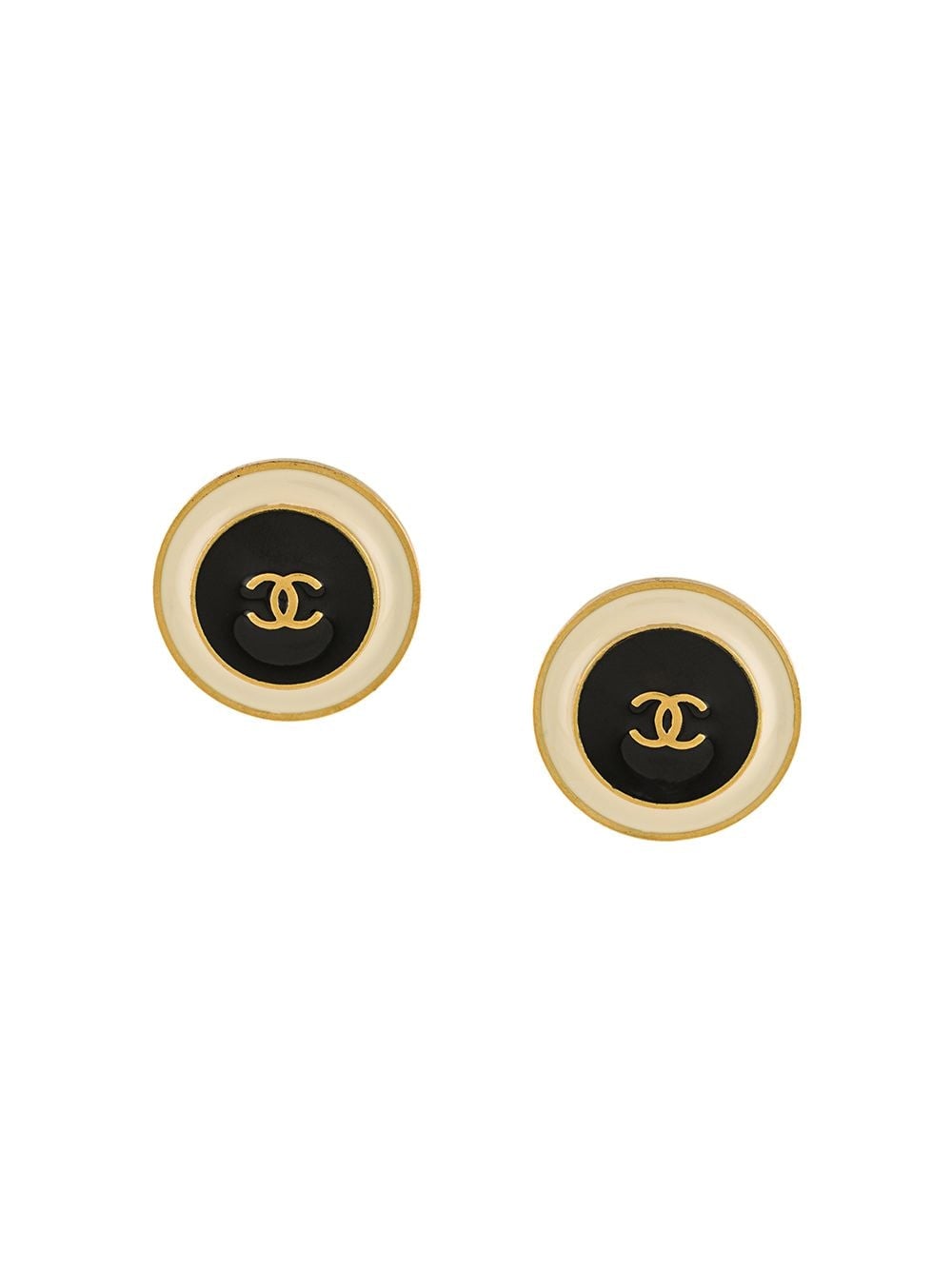 Chanel Pre-Owned 1995 CC Clip-On Earrings