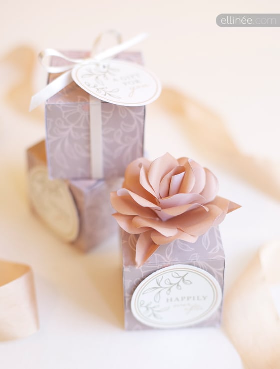 Wedding Favor Box and Tags