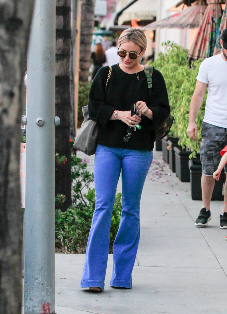 Hilary Duff Wearing Bell Bottoms in LA Pictures | POPSUGAR Celebrity