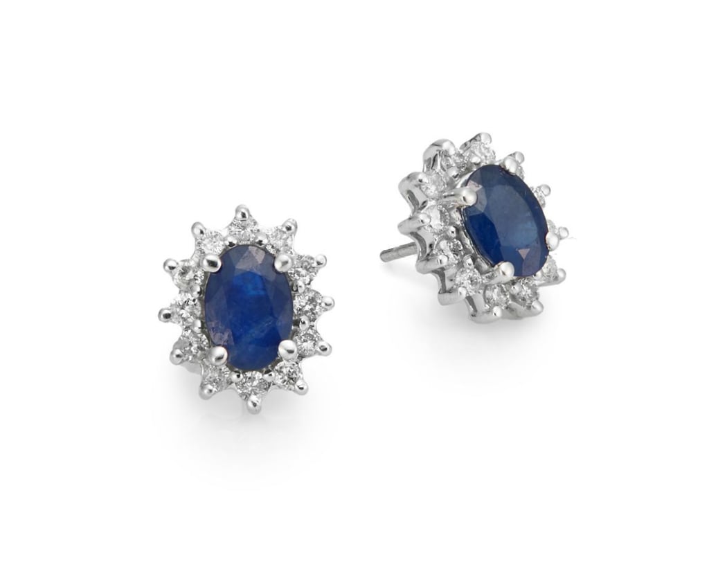 Effy Final Call Sapphire Diamond & 14K White Gold Sunburst Stud Earrings ($1,238, originally $2,475)