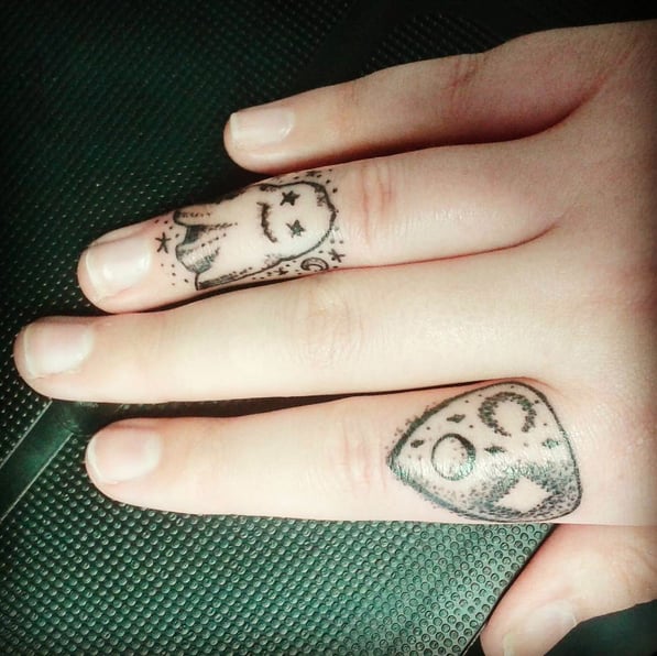 Spooky Fingers Cute Small and Mini Spooky Halloween Tattoos