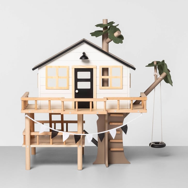 wooden treehouse dollhouse