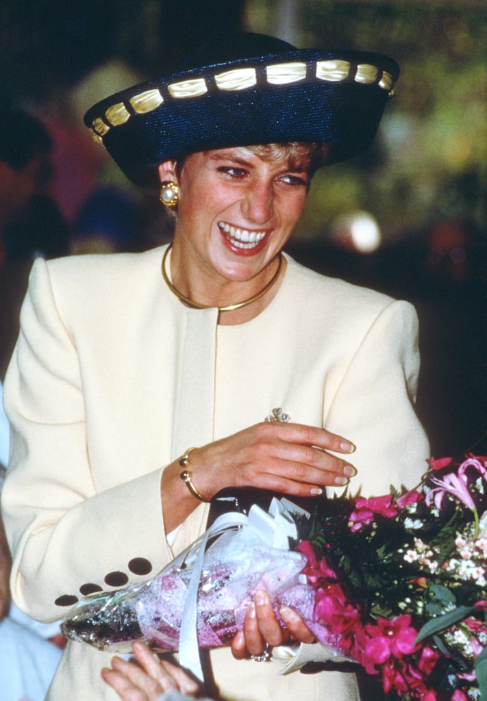 Princess Diana Wearing a Philip Somerville Hat in Canada, 1991