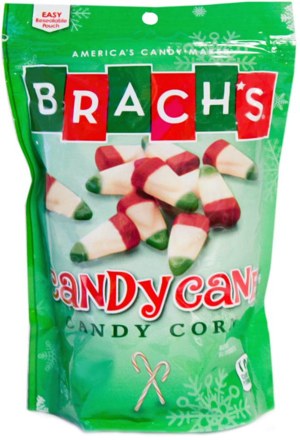 Brach’s Candy Cane Candy Corn Christmas PeppermintFlavored Chocolate and Candy POPSUGAR