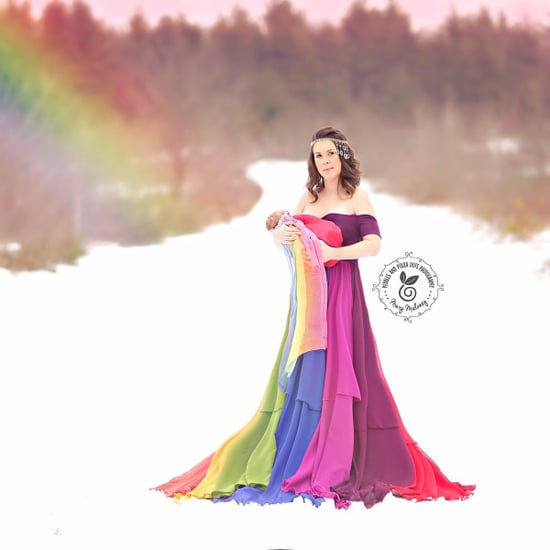 Rainbow Baby Newborn Photo Shoot