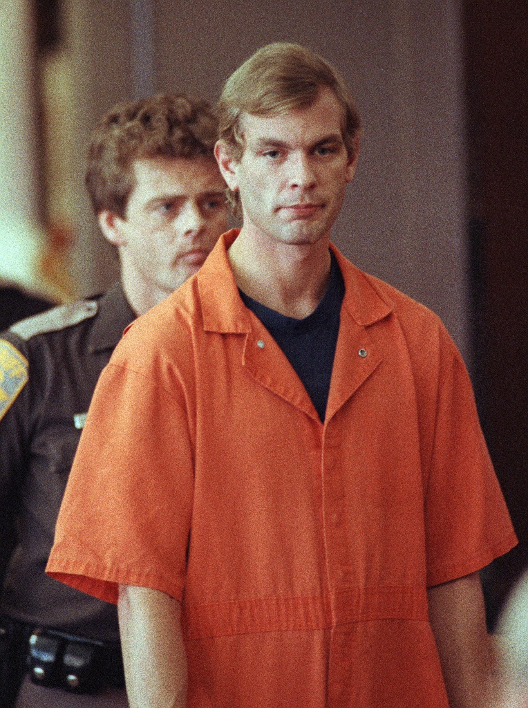 Jeffrey L. Dahmer in a Milwaukee, WI courtroom in August 1991.