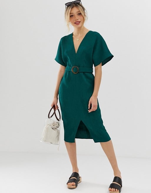 ASOS Petite Kimono Sleeve Midi Dress