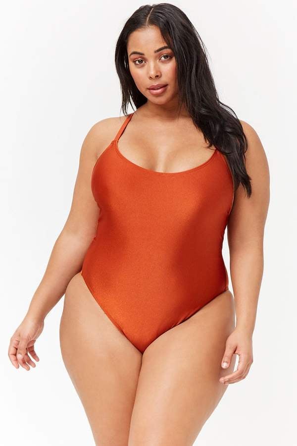 Forever 21 Crisscross One Piece Swimsuit Just When You Think Alessandra Ambrosio S Swimsuit Can T Go Any Lower It Does Popsugar Fashion Photo 9
