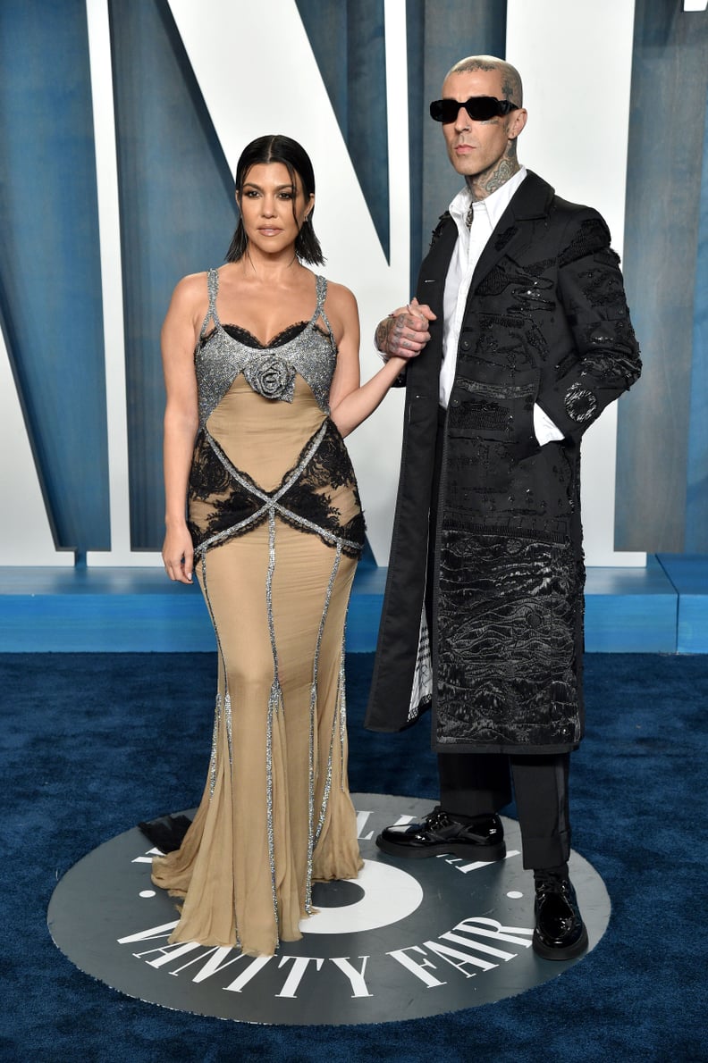 Kourtney Kardashian and Travis Barker at the Vanity Fair Oscars Afterparty