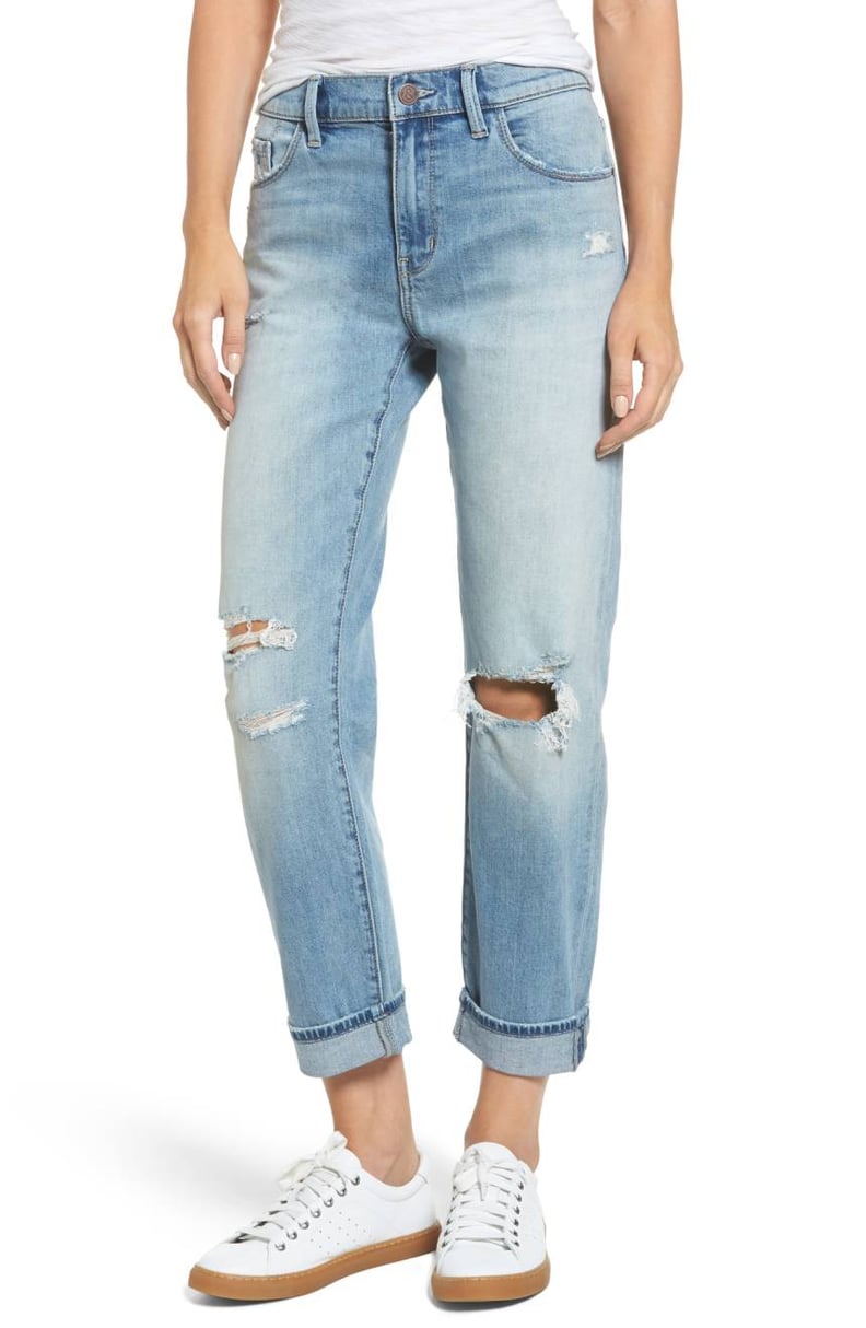 Treasure & Bond Women's Ripped Relaxed Fit Jeans
