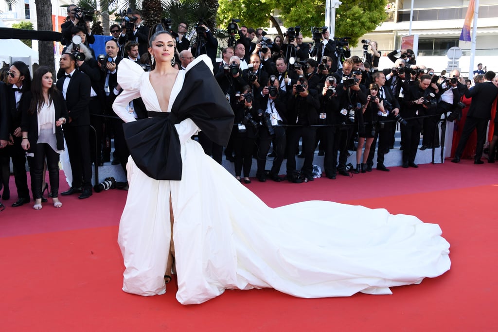 Deepika Padukone White Dress at Cannes 2019 | POPSUGAR Fashion