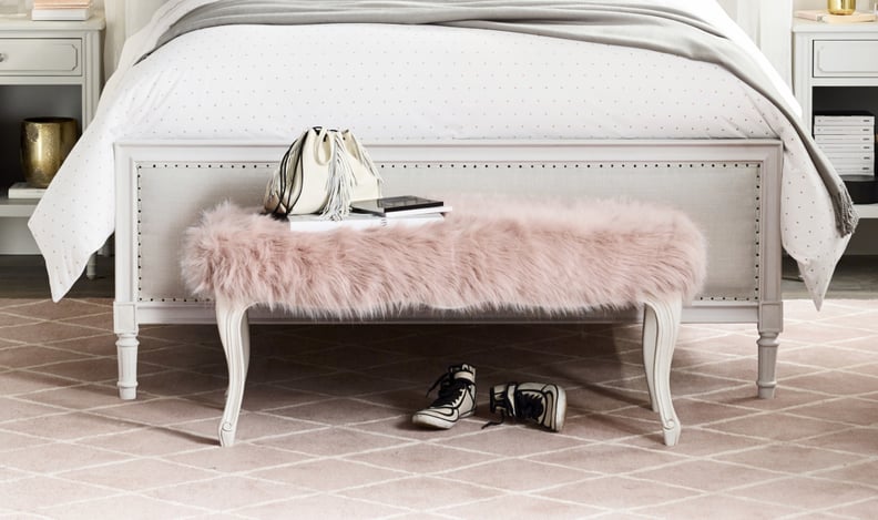 Faux Fur Bench