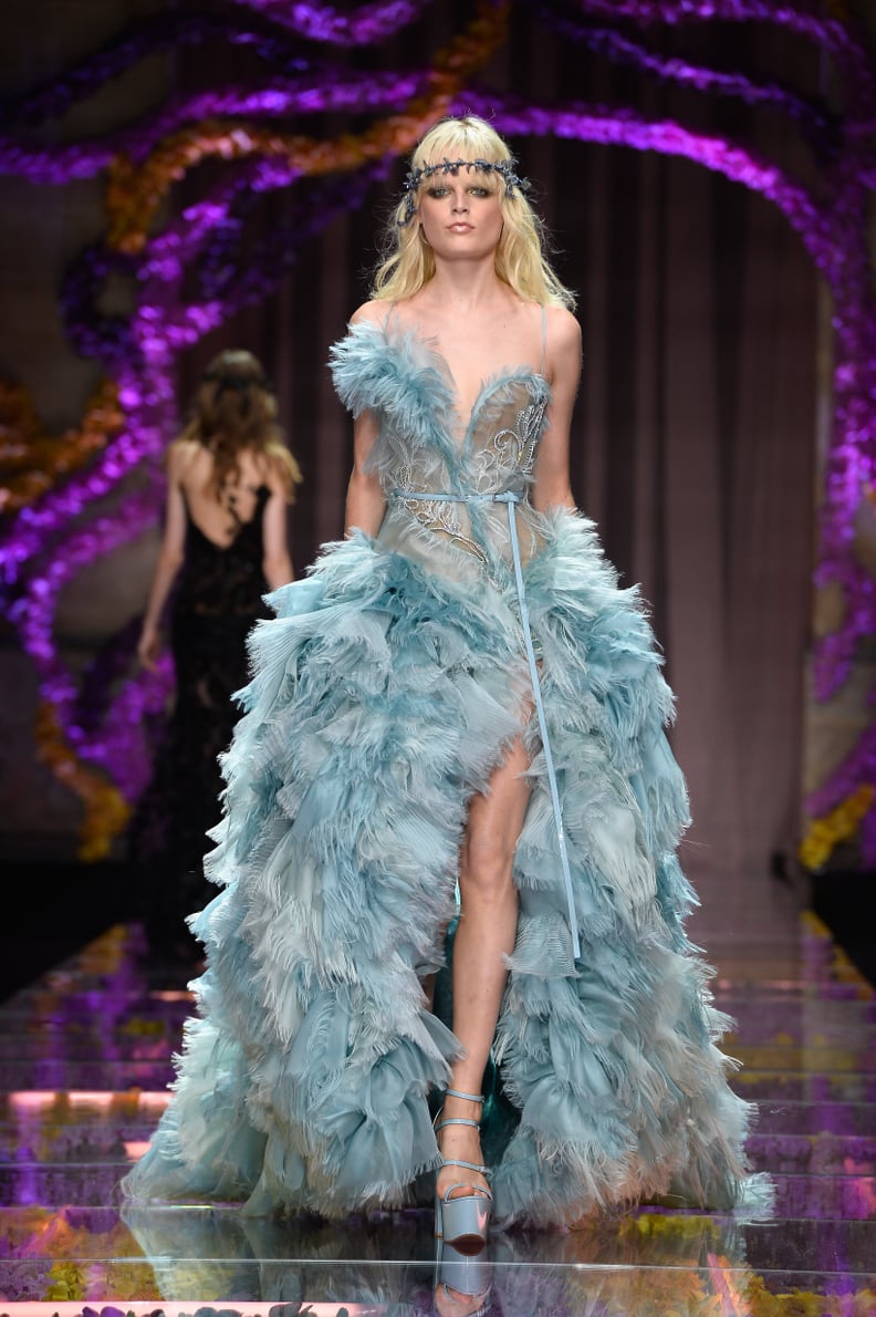 Hanne Gaby Odiele Debuted a Beautiful Blue Gown