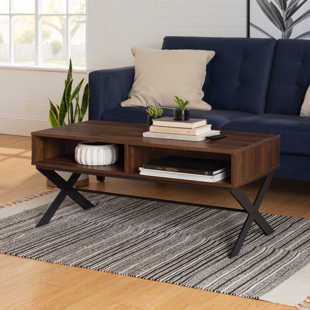 Modern X-Leg Coffee Table