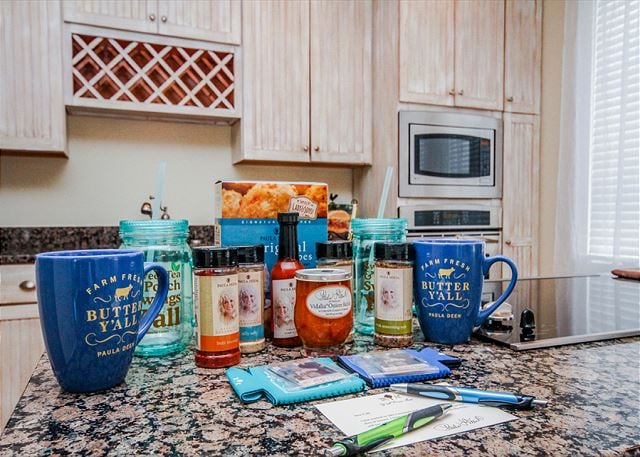All guests will receive a signed cookbook from Paula and more personalized gifts.
