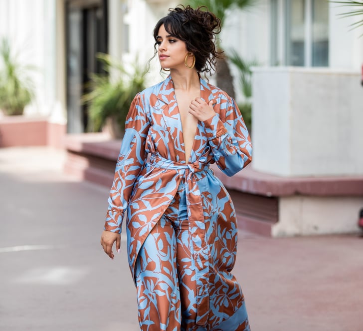 Camila Cabello Blue and Brown Outfit at Cannes Lions 2019