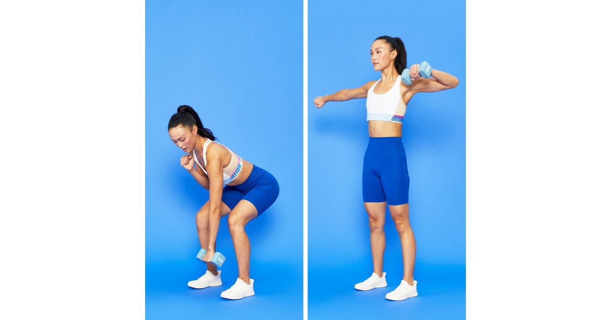 Circuit 3, Exercise 2 Lawn Mower Circuit Workout With Weights POPSUGAR Fitness Photo 9