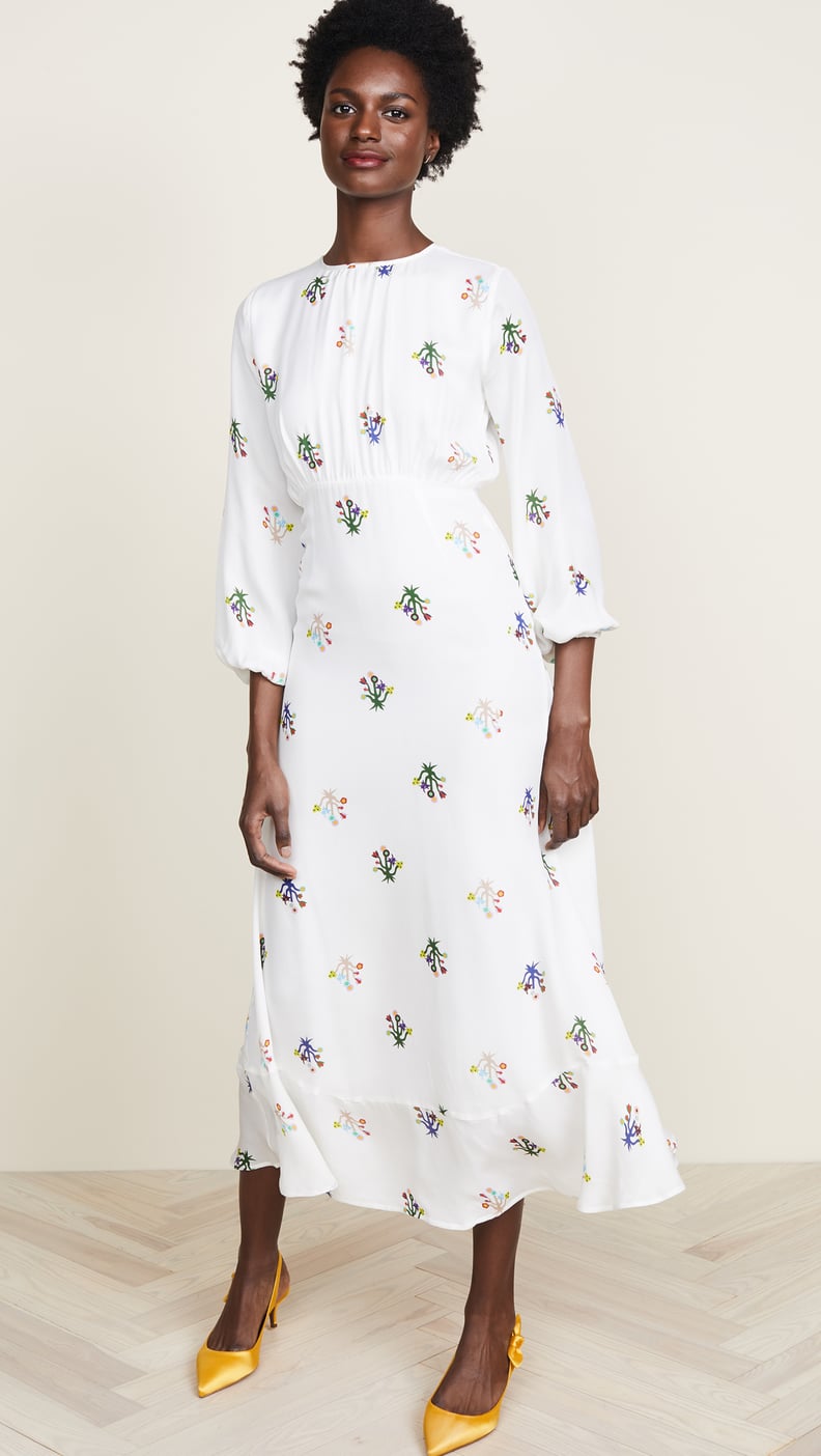 Cynthia Rowley Sea Breeze Printed Bell Sleeve Dress