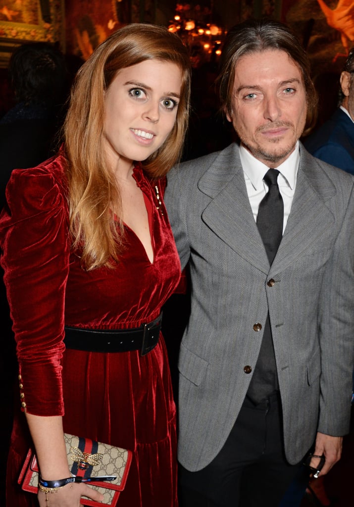 Princess Beatrice's Red Velvet Dress November 2018