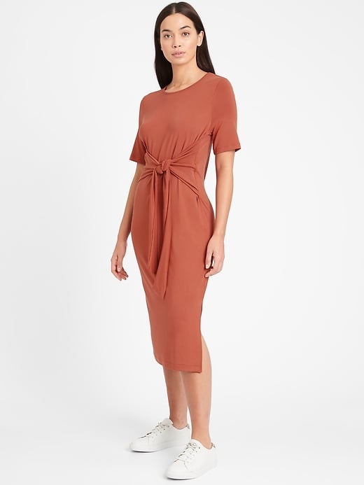 Banana Republic Sandwash Modal Twist-Front Dress