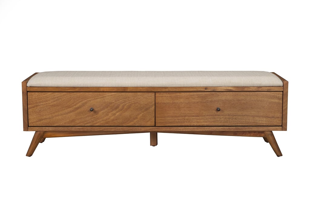 Williams Upholstered Solid Wood Drawer Storage Bench