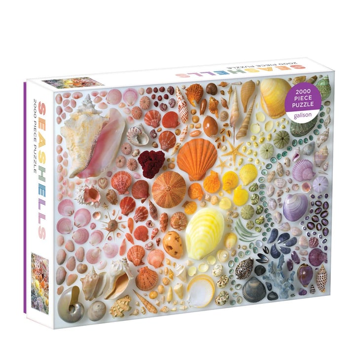 Galison Seashells 2000Piece Puzzle Best Jigsaw Puzzles For Adults