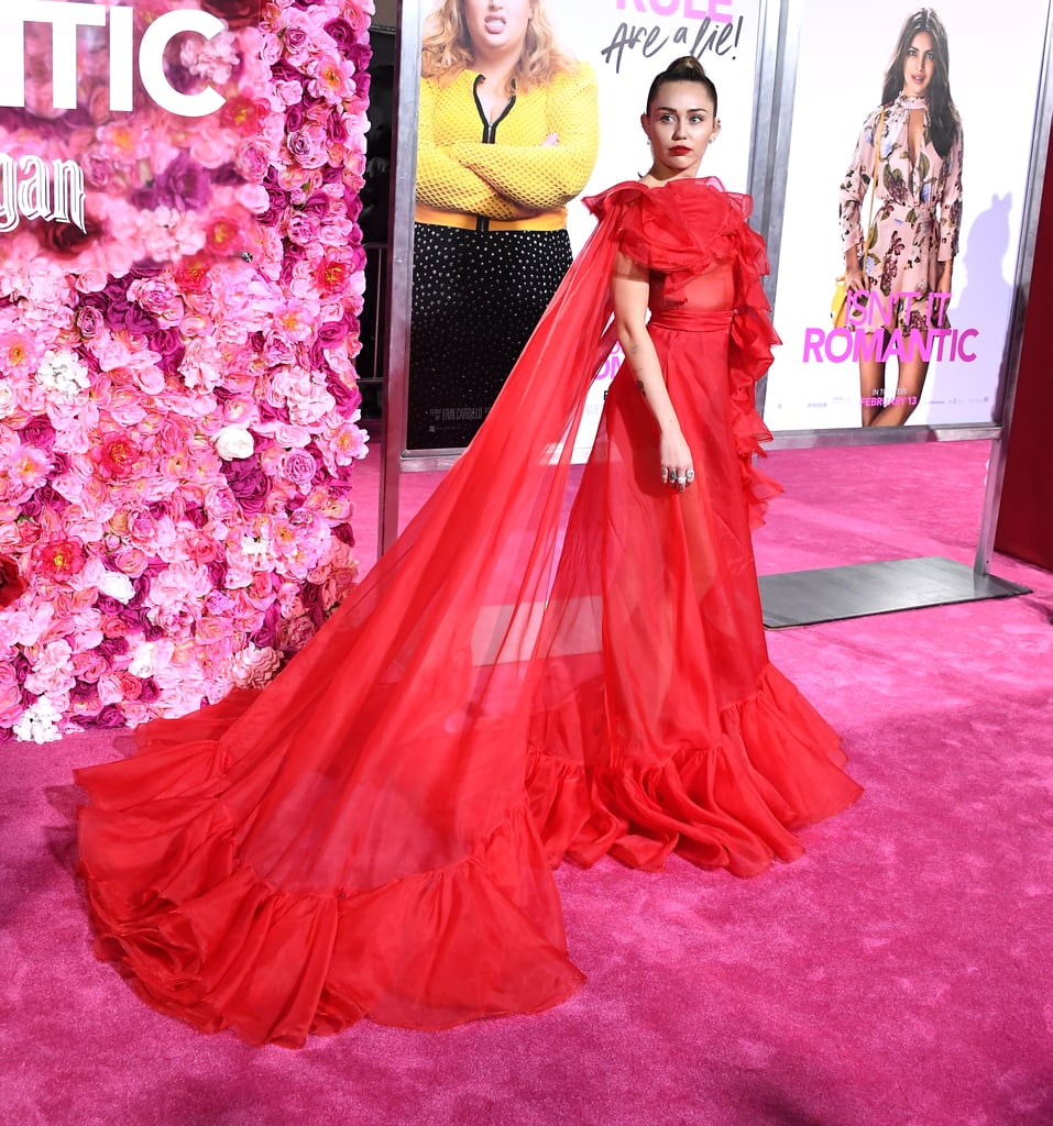 Miley Cyrus's Red Dress at Isn't It Romantic Premiere