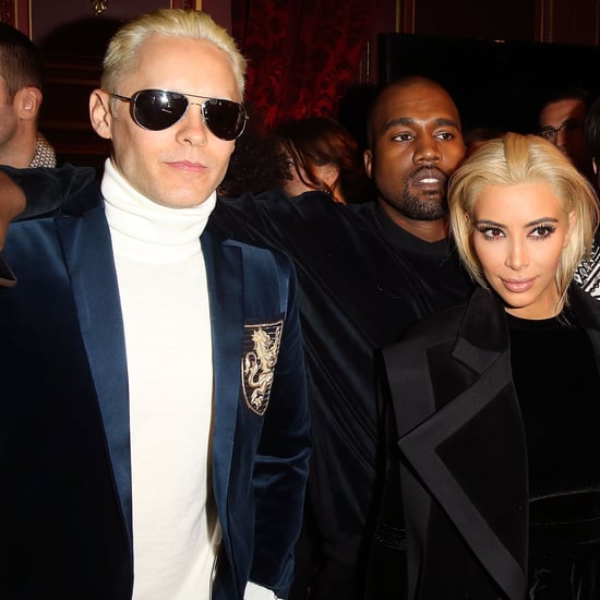 Jared Leto and Kim Kardashian at Paris Fashion Week Pictures