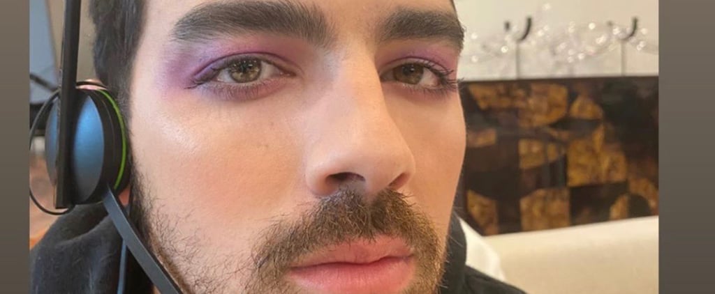 Sophie Turner Does Joe Jonas's Makeup in Self-Isolation